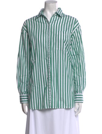 Alex Mill Striped Long Sleeve Button-Up Top