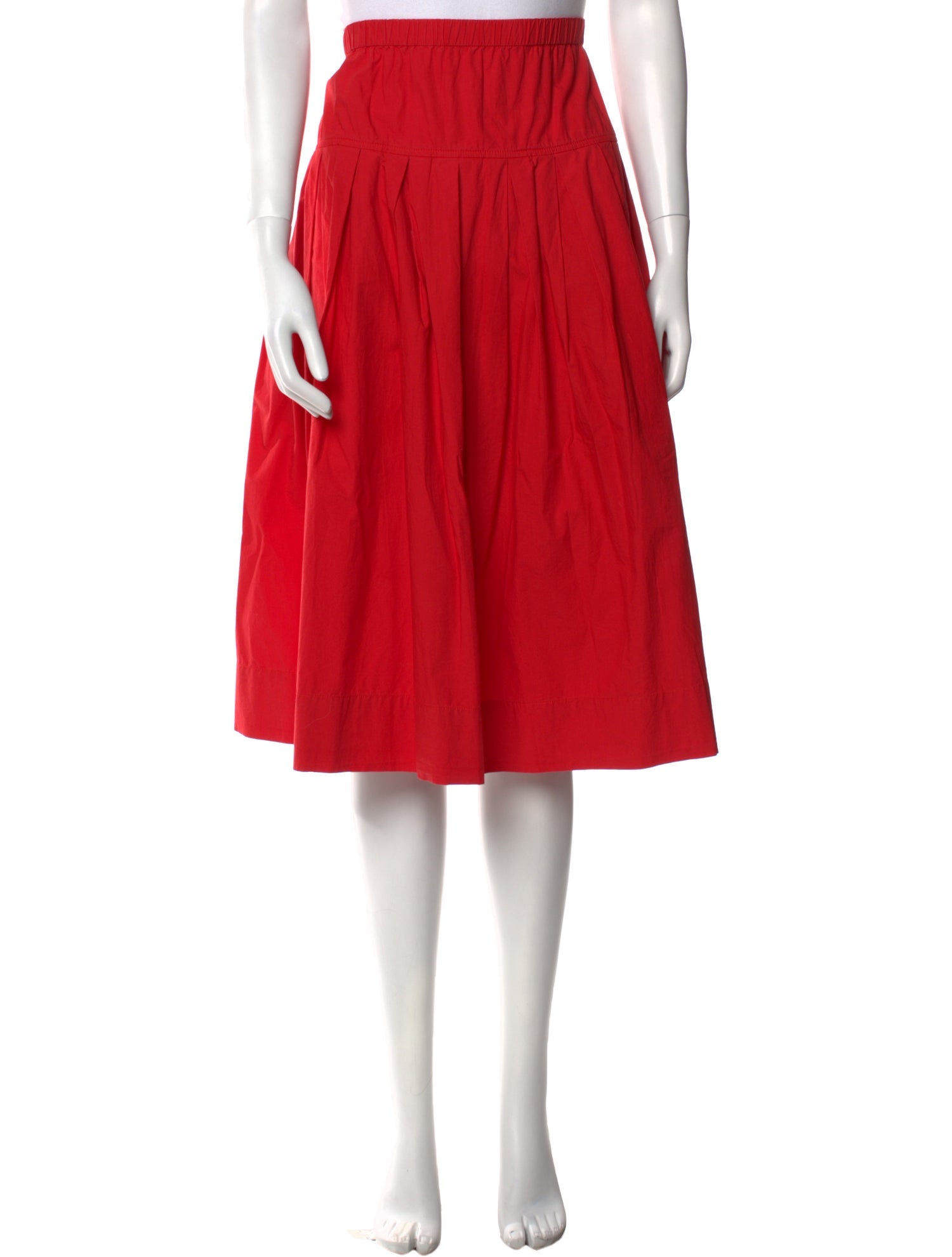 Alex Mill Pleated Accents Knee-Length Skirt