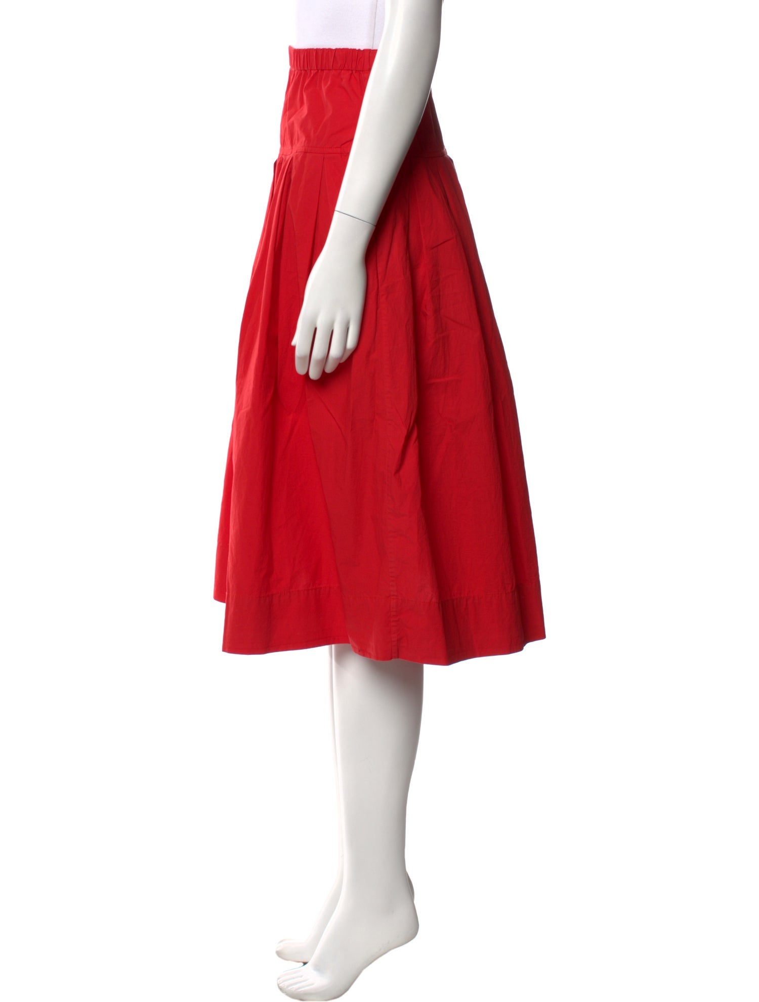 Alex Mill Pleated Accents Knee-Length Skirt