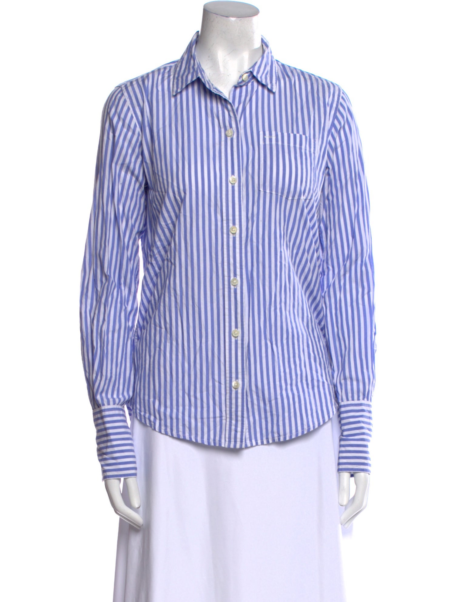 Alex Mill Striped Long Sleeve Button-Up Top