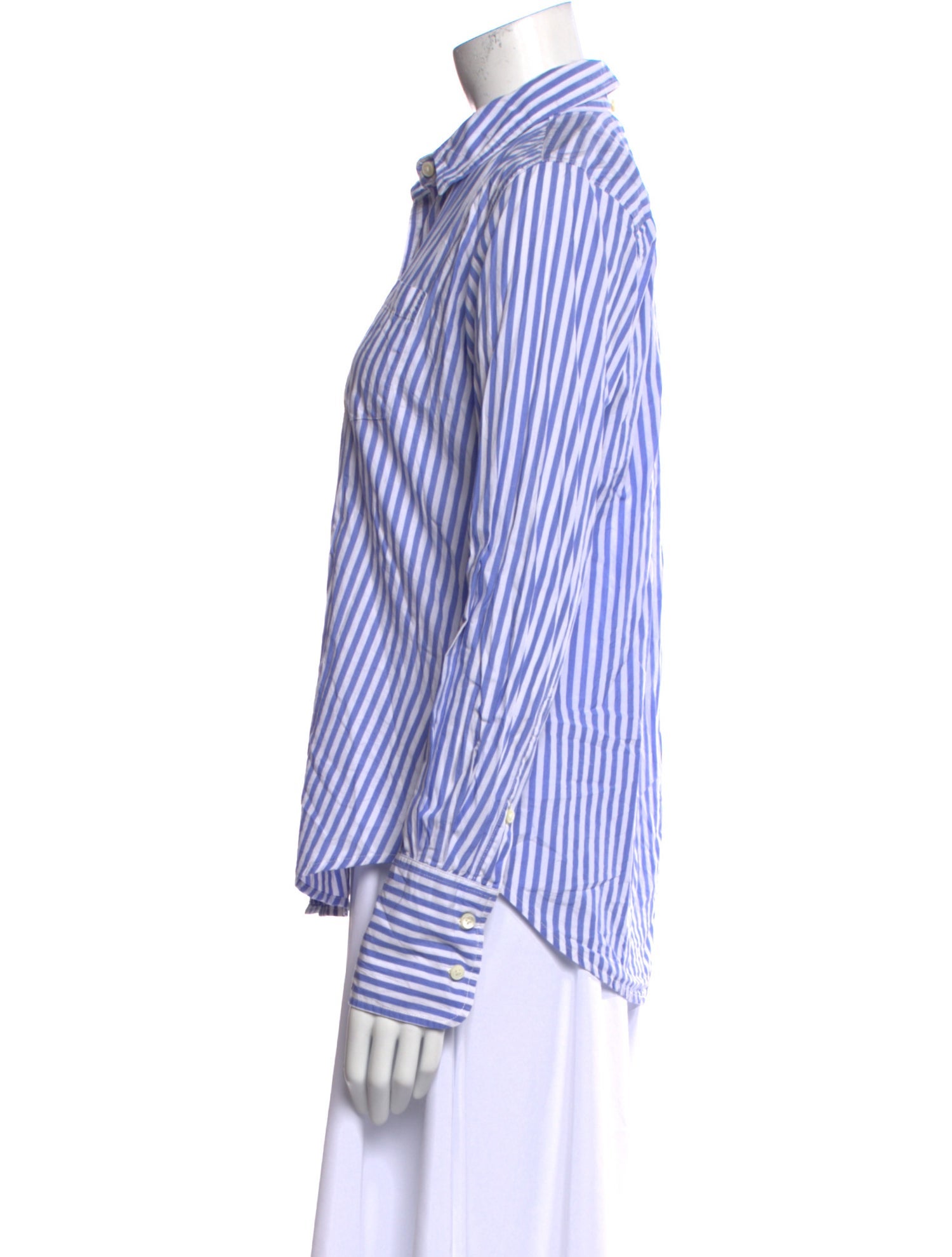 Alex Mill Striped Long Sleeve Button-Up Top