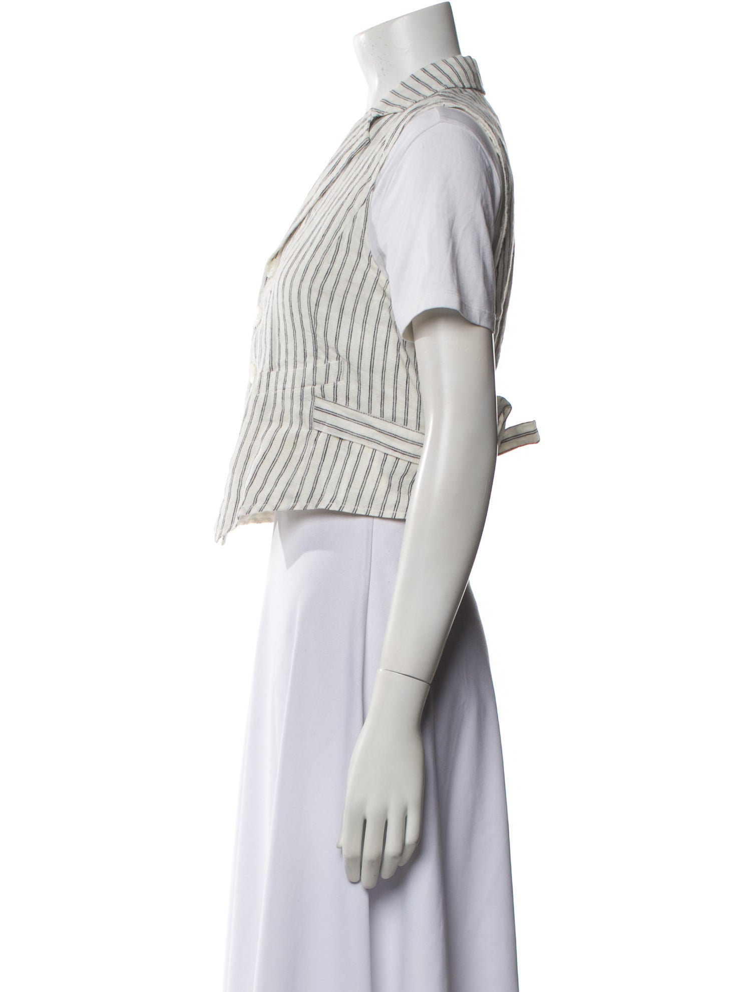 Alex Mill Linen Striped Crop Top