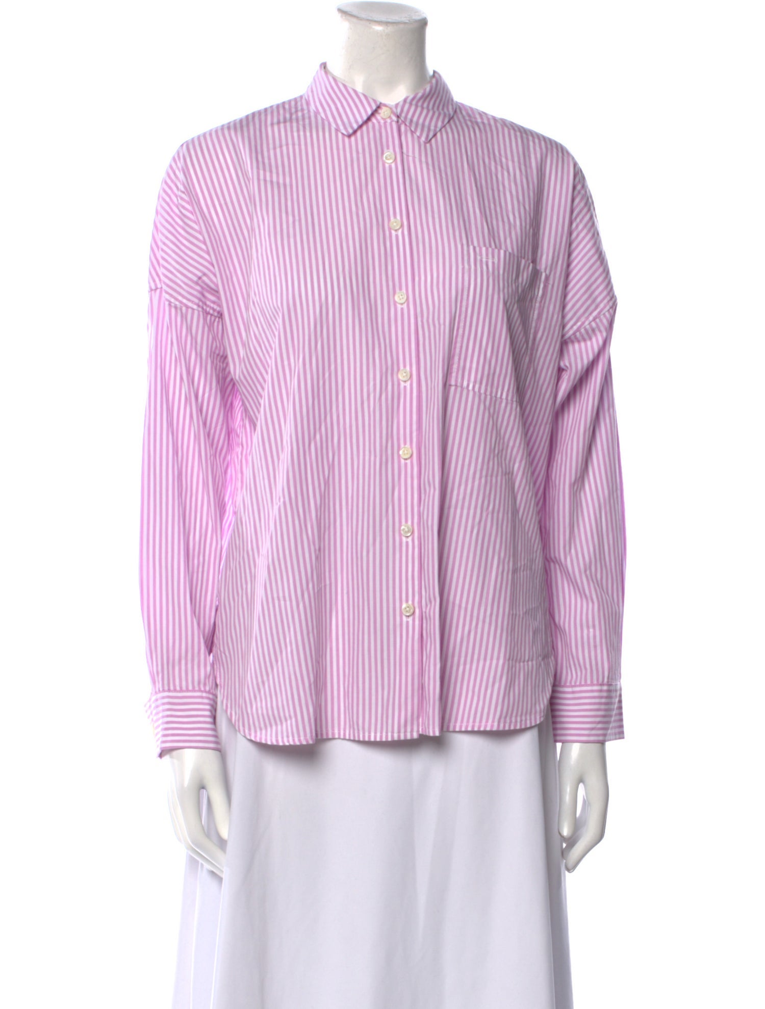 Alex Mill Striped Long Sleeve Button-Up Top