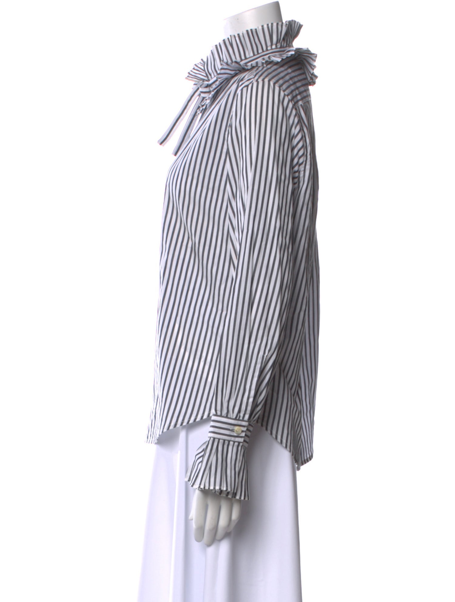 Alex Mill Striped Long Sleeve Button-Up Top