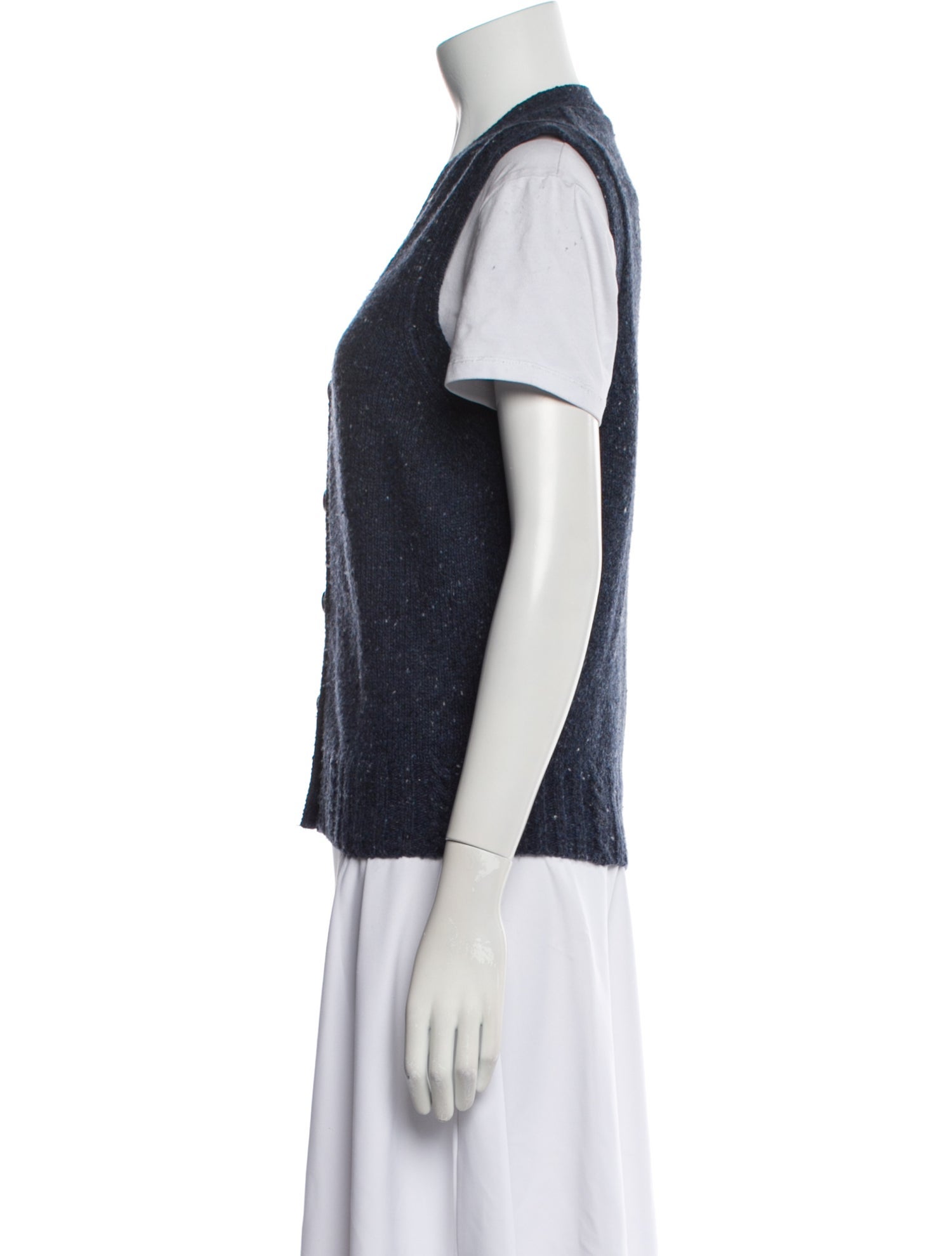 Alex Mill Merino Wool Tweed Pattern Vest
