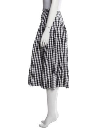 Alex Mill Plaid Print Midi Length Skirt