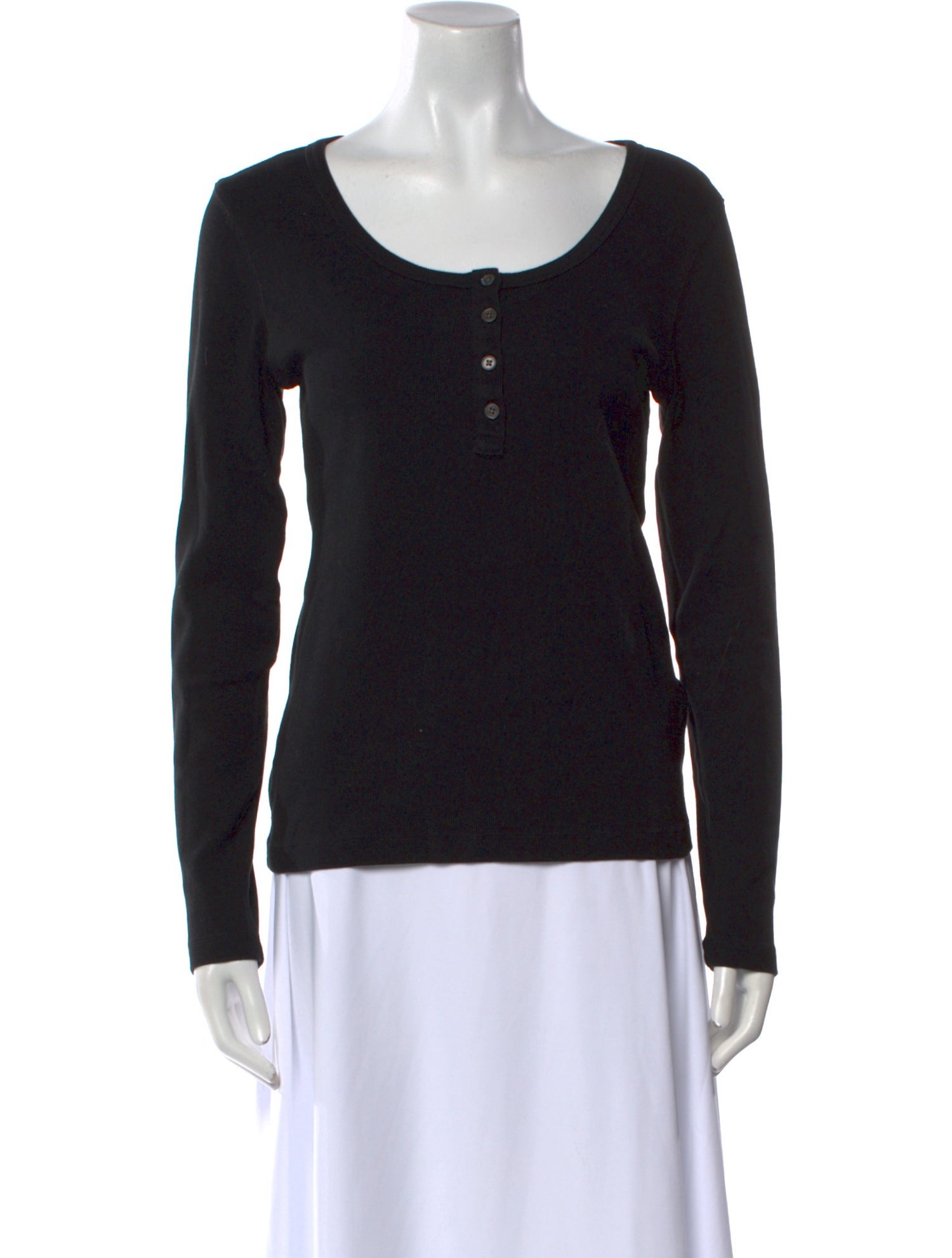 Alex Mill Scoop Neck Long Sleeve Top