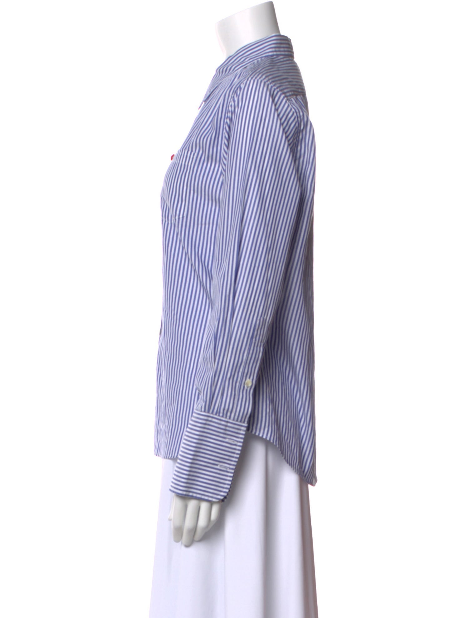Alex Mill Striped Long Sleeve Button-Up Top