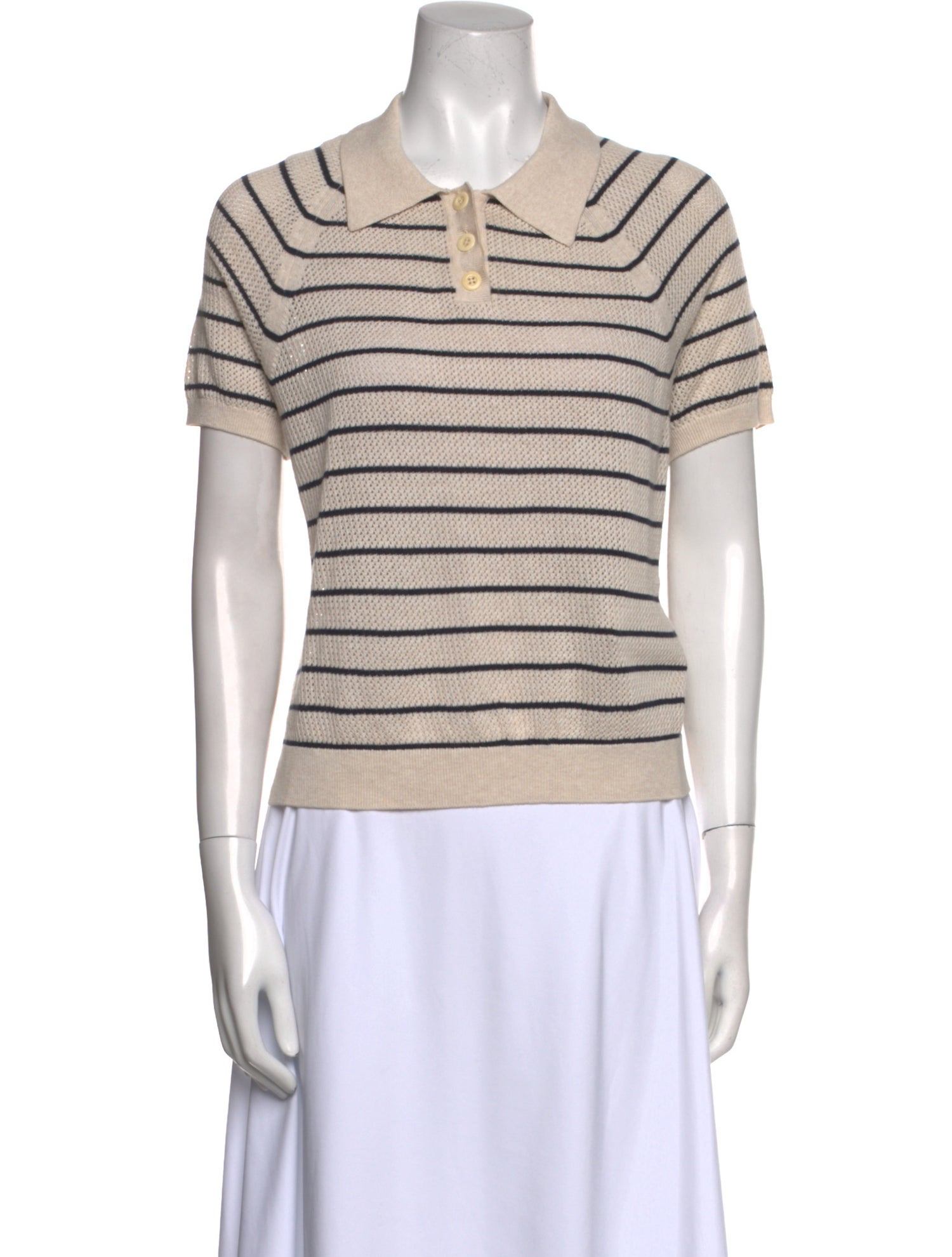 Alex Mill Striped Crew Neck Polo
