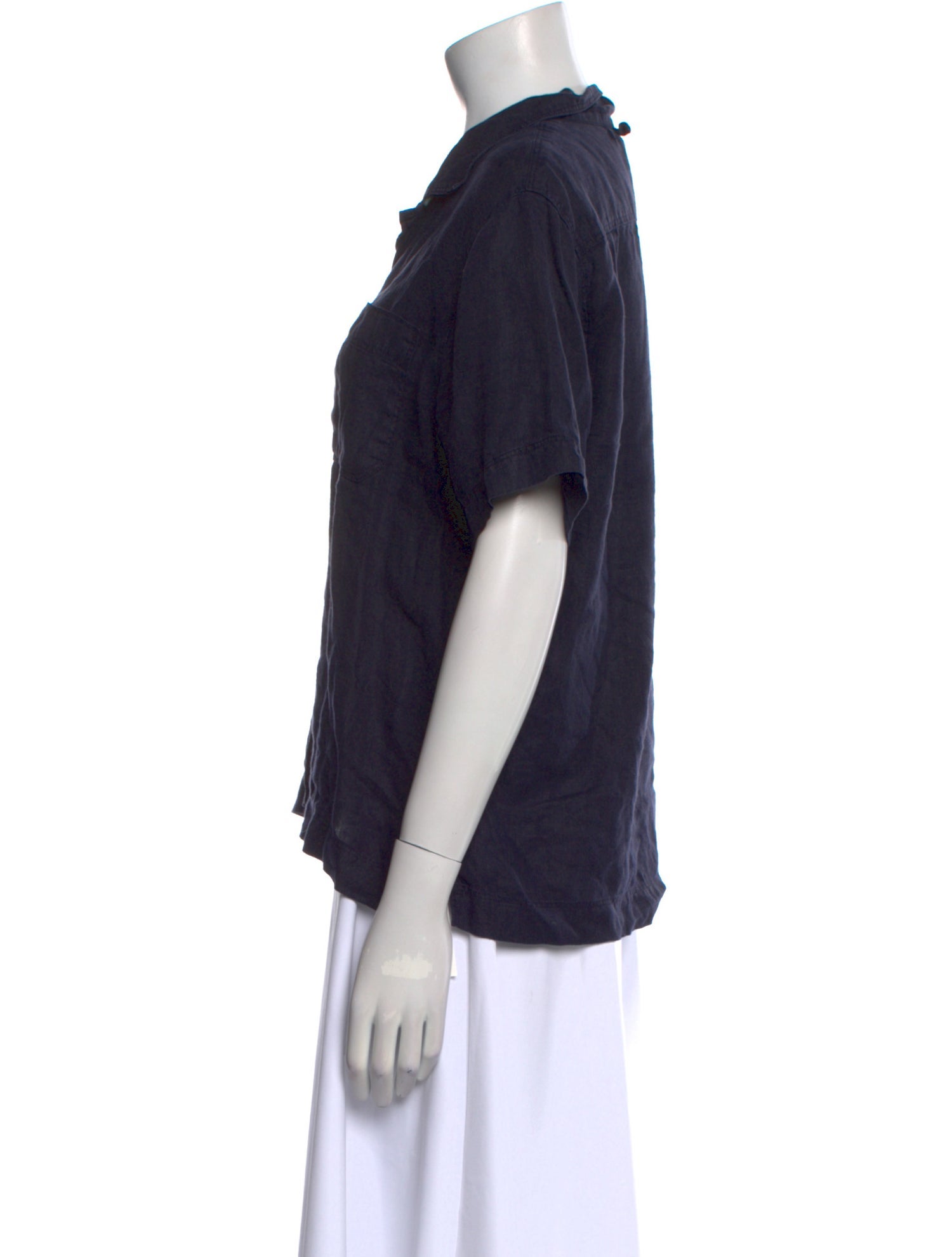 Alex Mill Linen Short Sleeve Button-Up Top