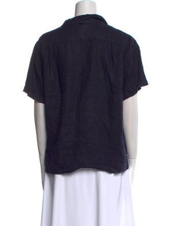 Alex Mill Linen Short Sleeve Button-Up Top
