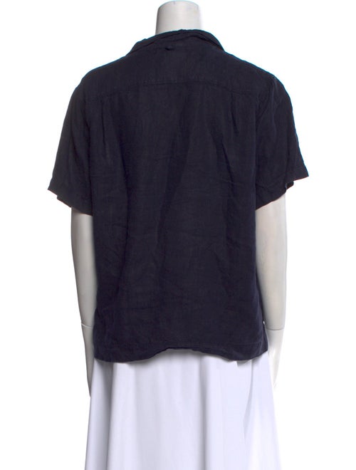 Alex Mill Linen Short Sleeve Button-Up Top