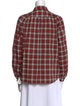 Alex Mill Plaid Print Long Sleeve Button-Up Top