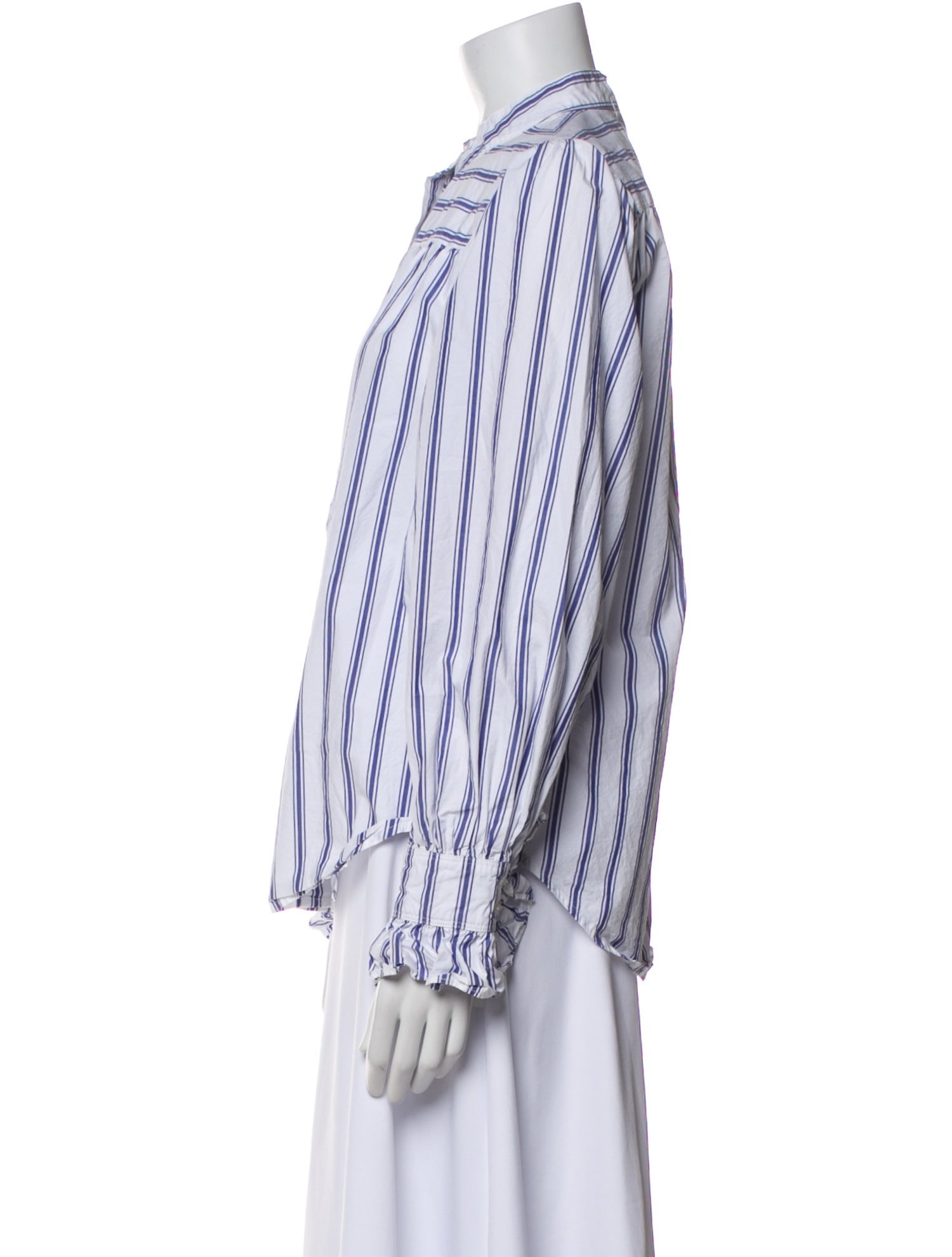 Alex Mill Striped Long Sleeve Button-Up Top