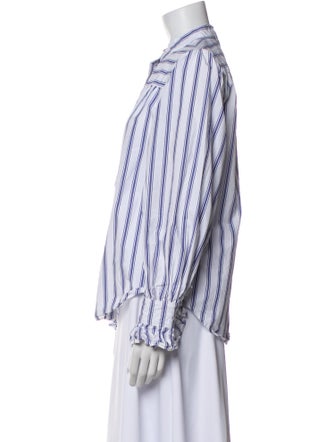 Alex Mill Striped Long Sleeve Button-Up Top