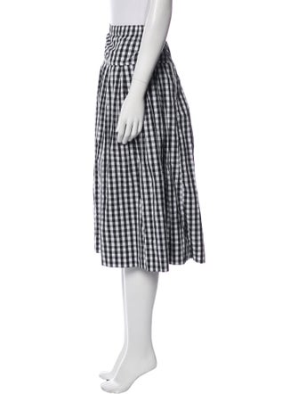 Alex Mill Plaid Print Midi Length Skirt