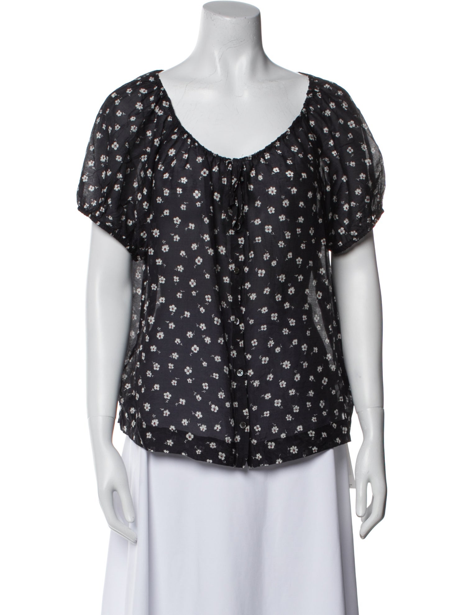 Alex Mill Printed Scoop Neck Top