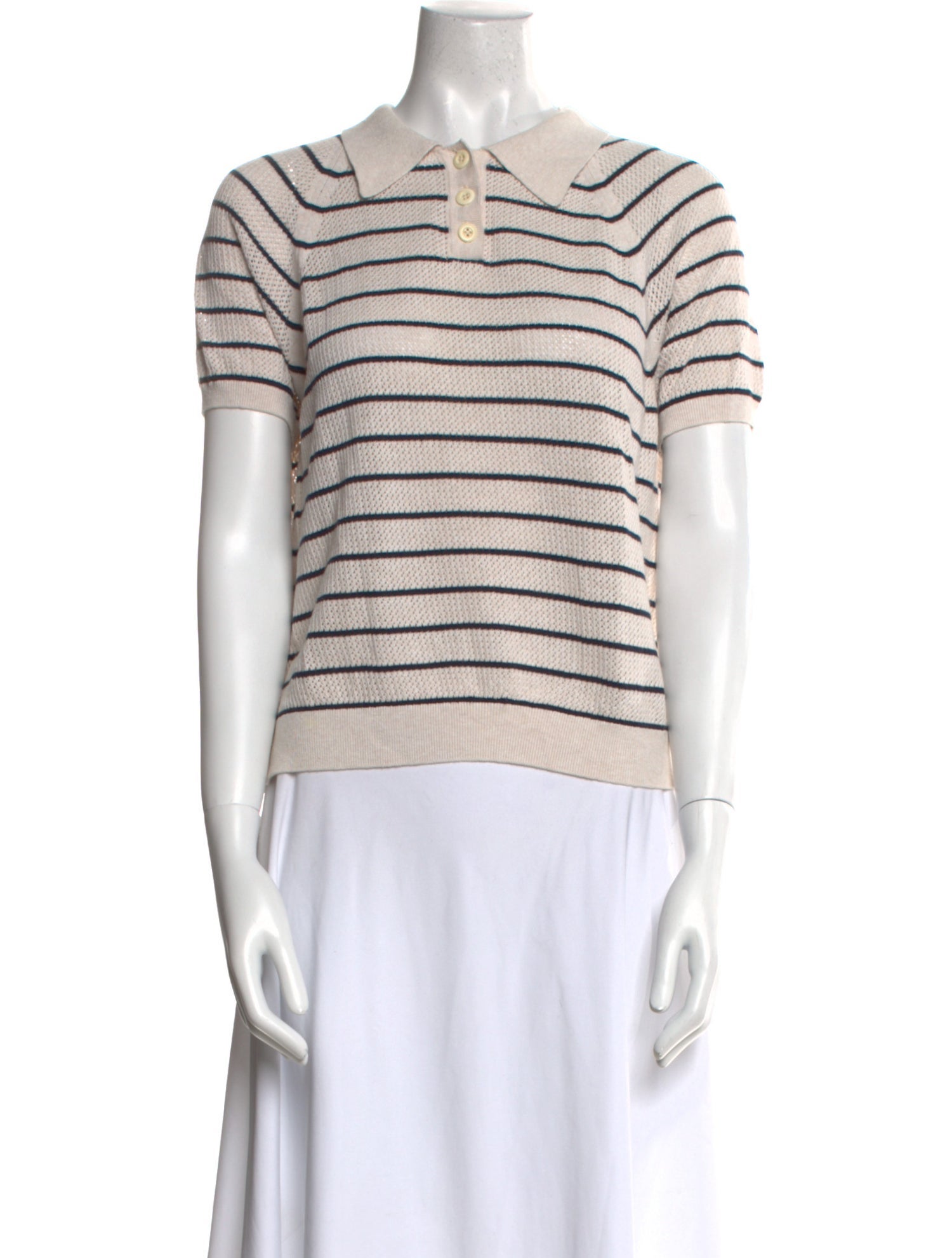 Alex Mill Striped Short Sleeve Polo