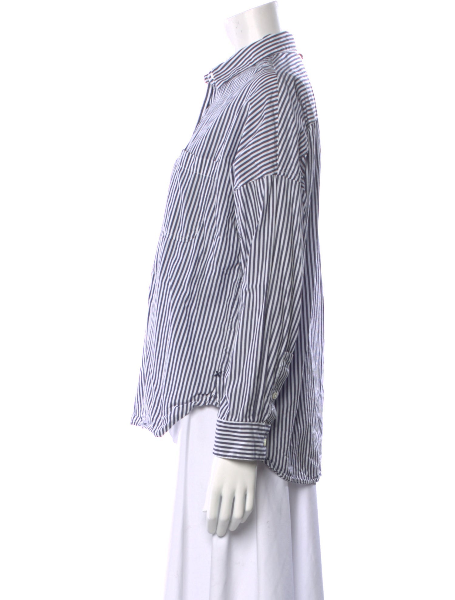 Alex Mill Striped Long Sleeve Button-Up Top