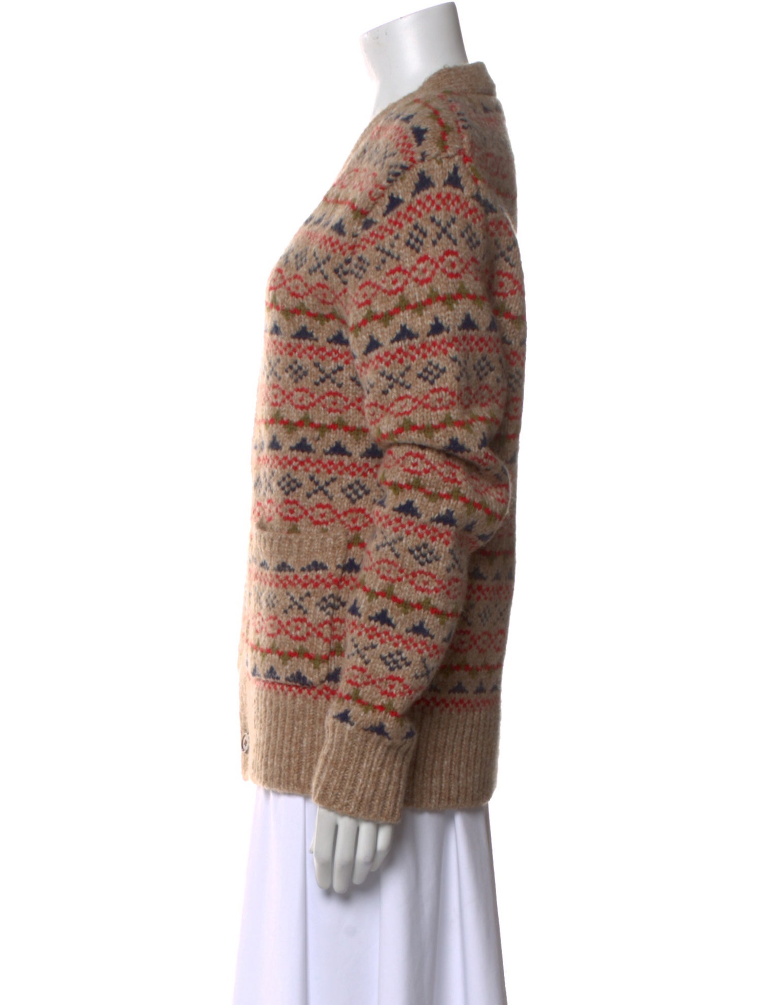 Alex Mill Printed V-Neck Sweater