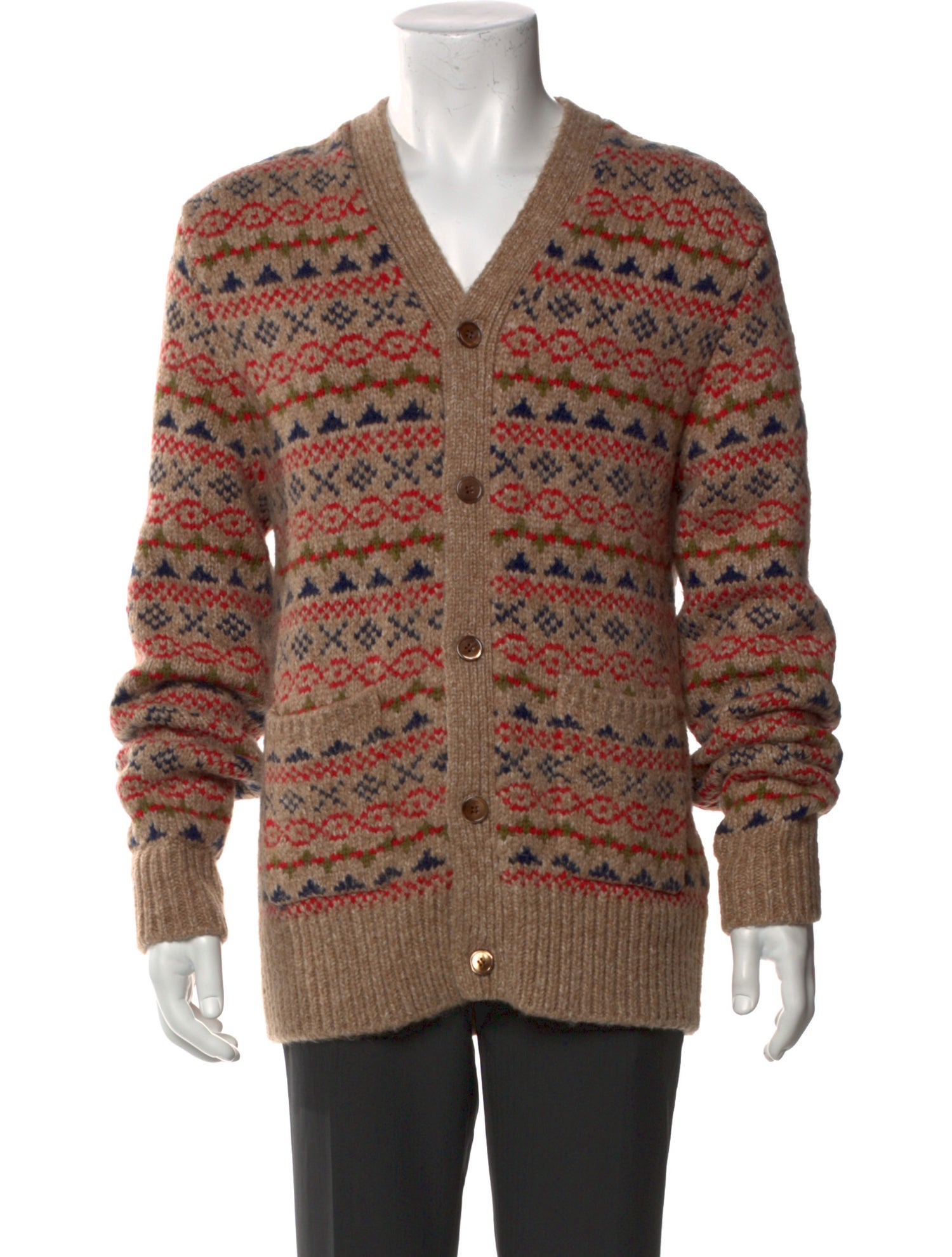 Alex Mill Patterned V-Neck Cardigan