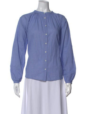Pre-owned Alex Mill Long Sleeve Blouse In Blue
