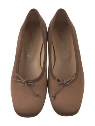 Minty Mellon By Tamara Mellon Satin Ballet Flats
