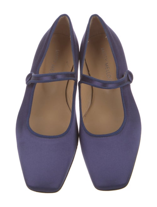Minty Mellon By Tamara Mellon Satin Mary Jane Flats