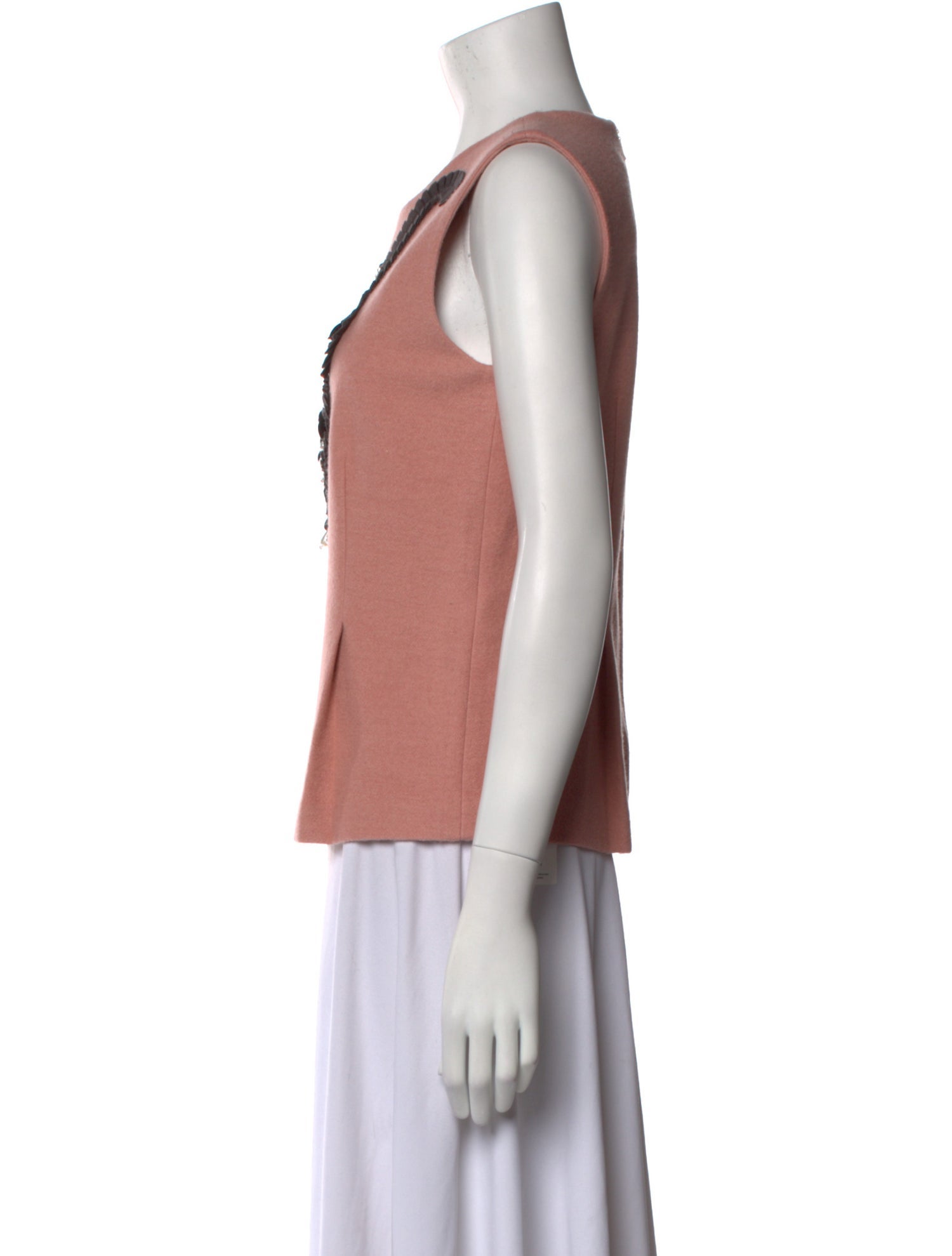 Mignon Doo Wool Graphic Print Top