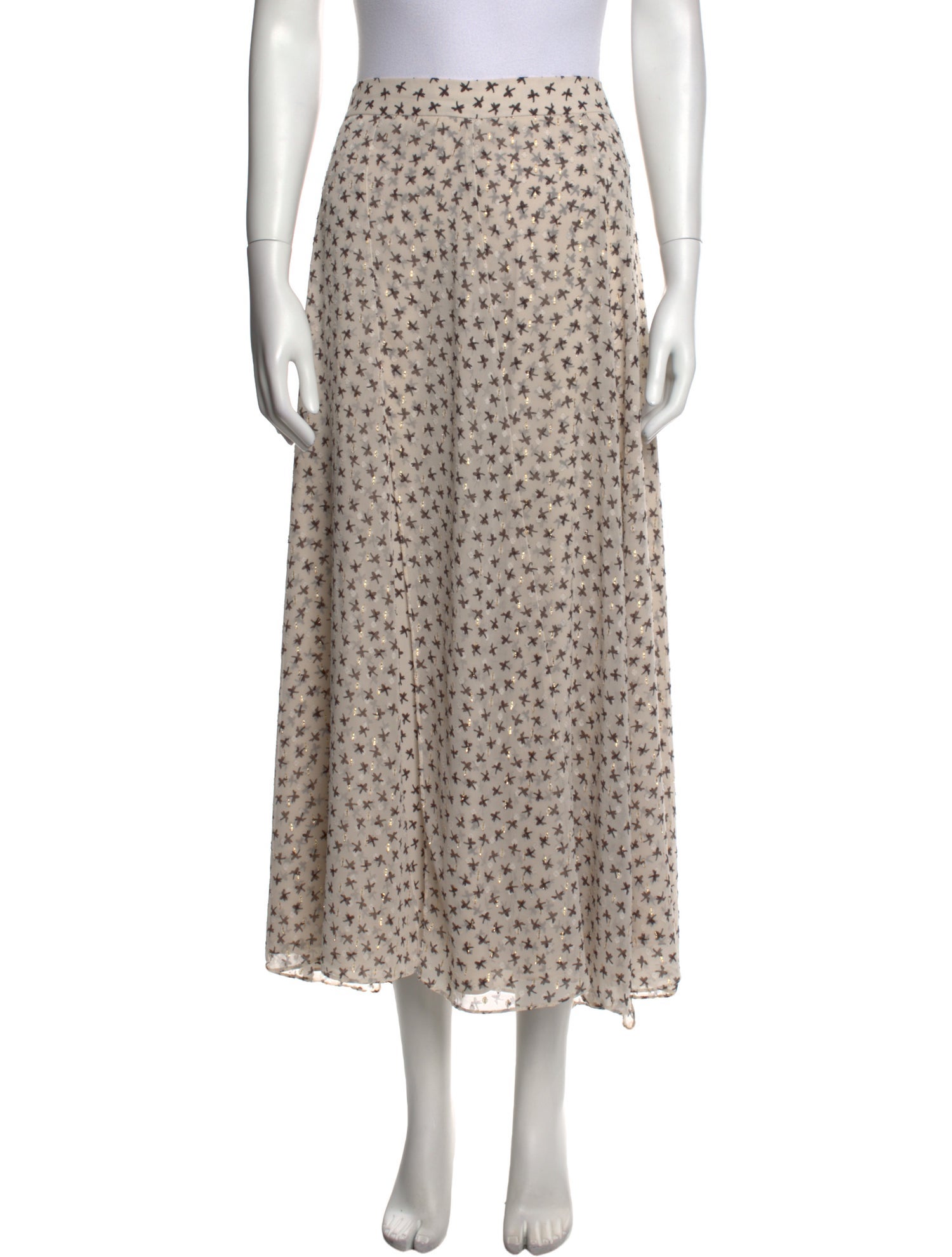 Mignon Doo Printed Midi Length Skirt