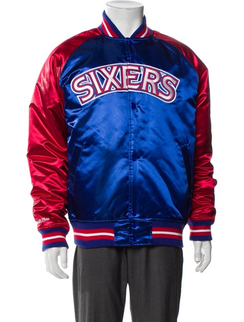 Mitchell & Ness Colorblock Pattern Varsity Jacket