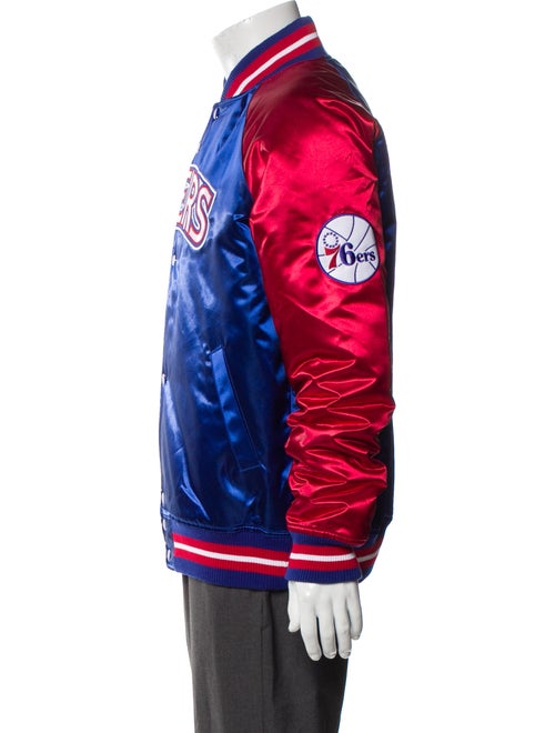 Mitchell & Ness Colorblock Pattern Varsity Jacket