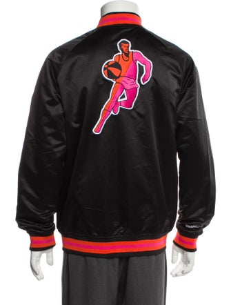 Mitchell & Ness Striped Varsity Jacket