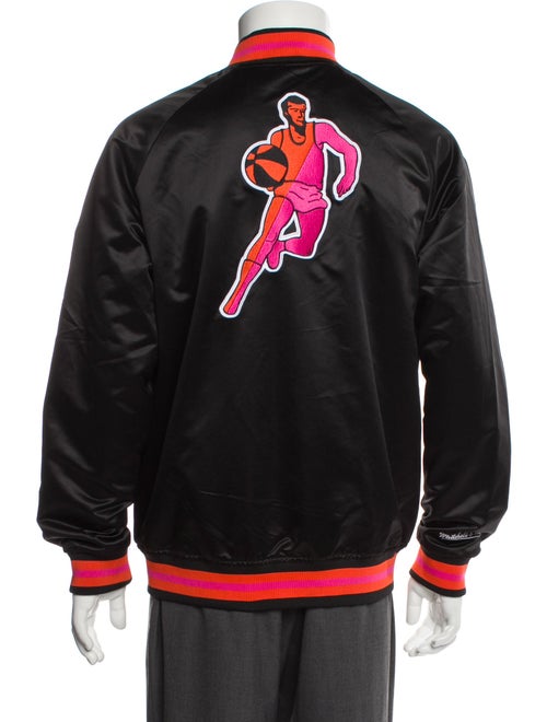 Mitchell & Ness Striped Varsity Jacket