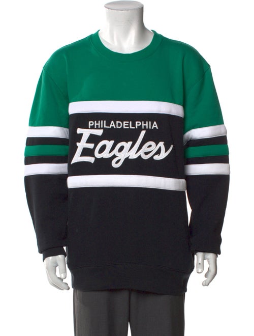 Mitchell & Ness Graphic Print Crew Neck Sweatshirt