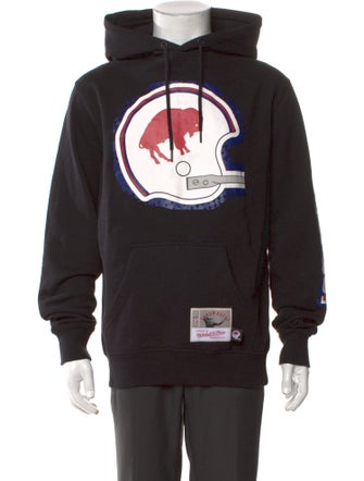 Mitchell & Ness Graphic Print Crew Neck Hoodie