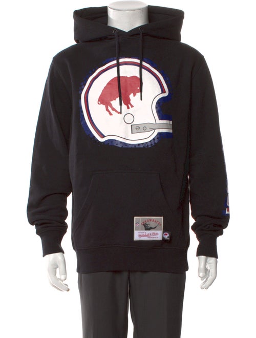 Mitchell & Ness Graphic Print Crew Neck Hoodie