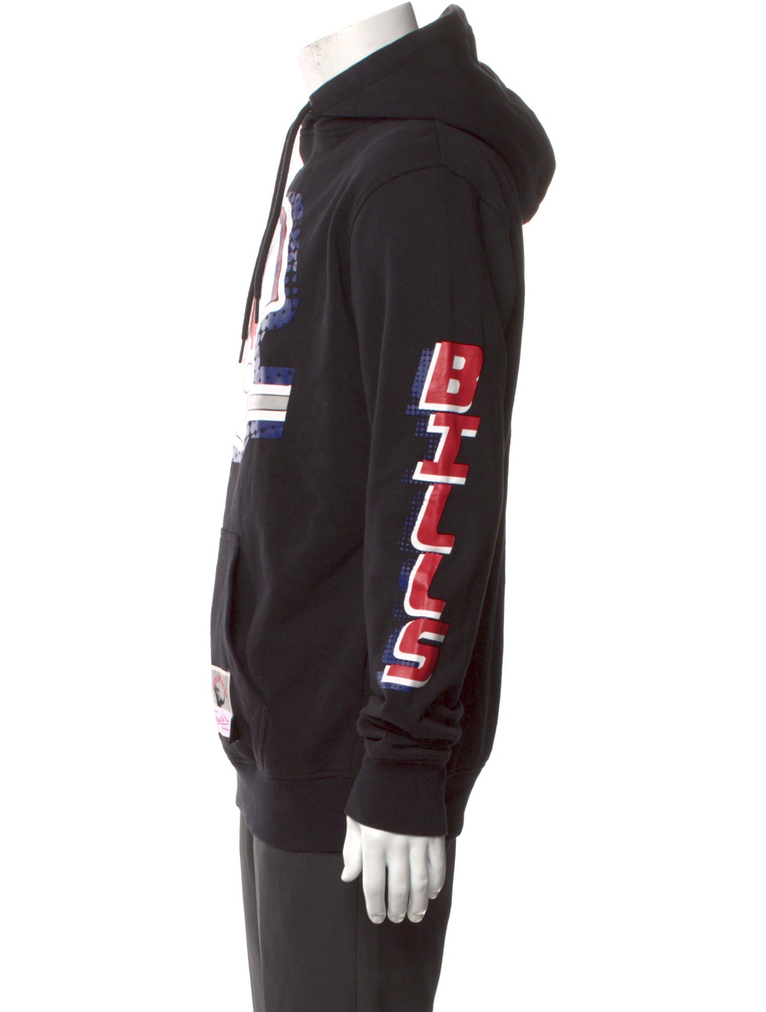 Mitchell & Ness Graphic Print Crew Neck Hoodie