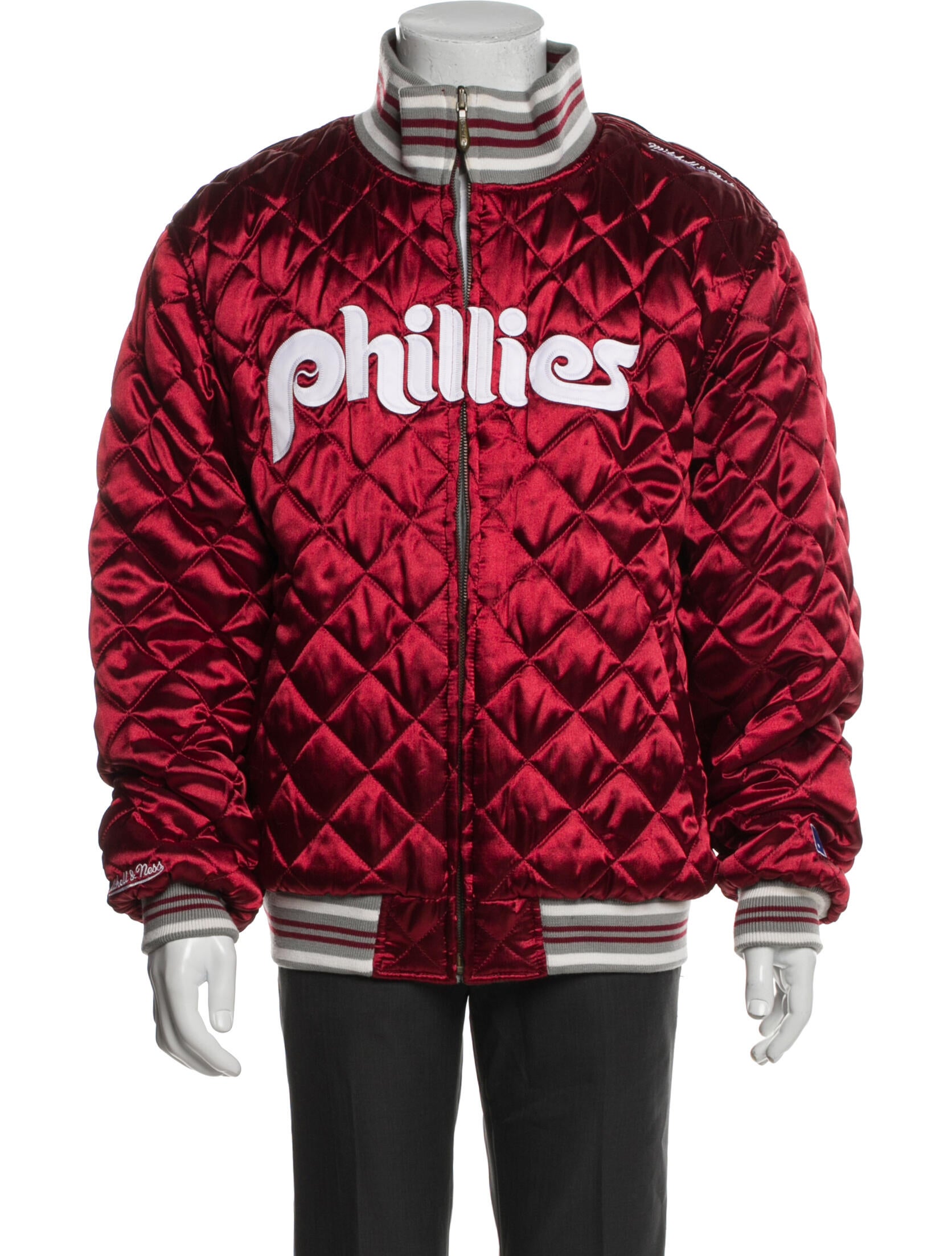 Mitchell & Ness Wool Striped Varsity Jacket