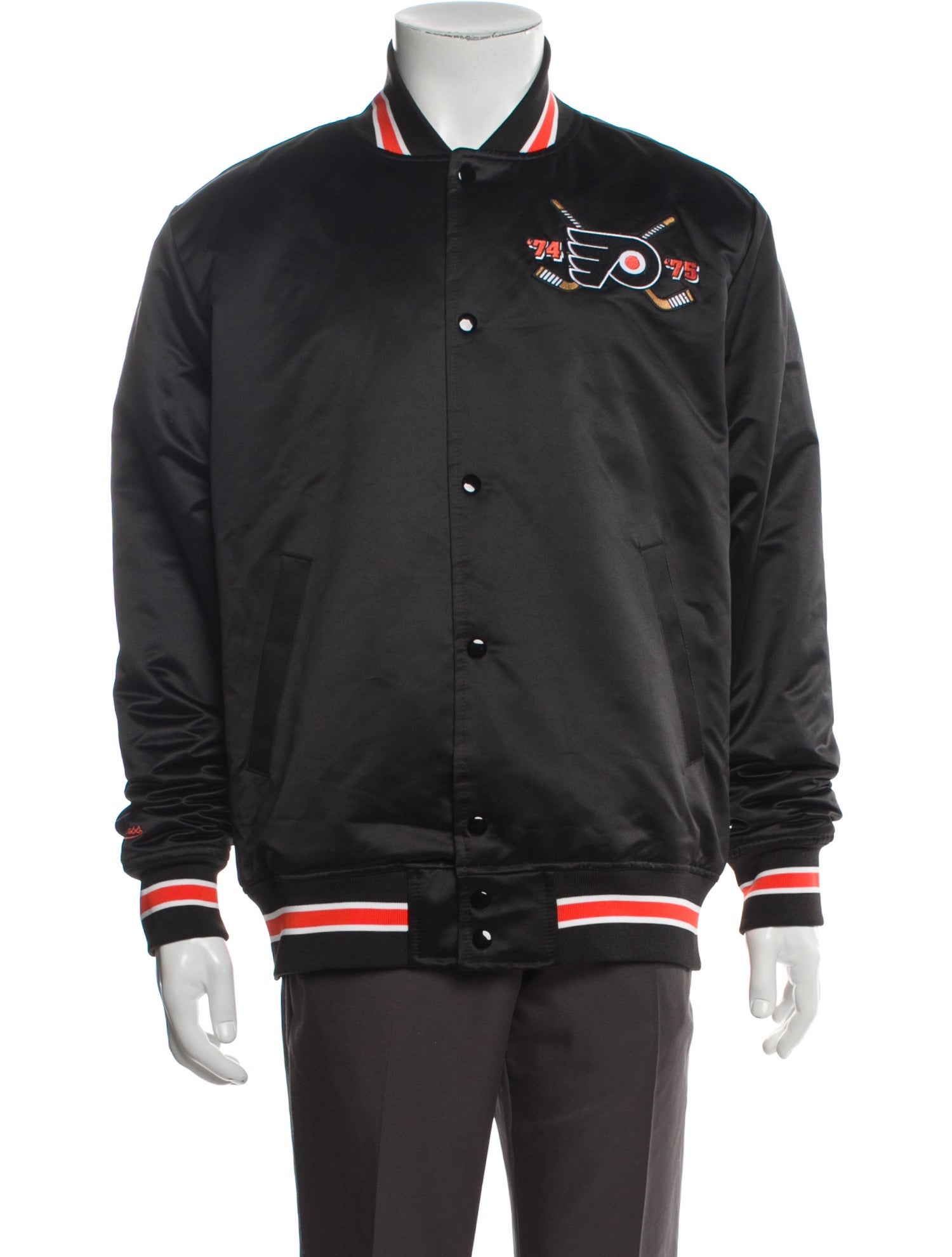 Mitchell & Ness Striped Varsity Jacket