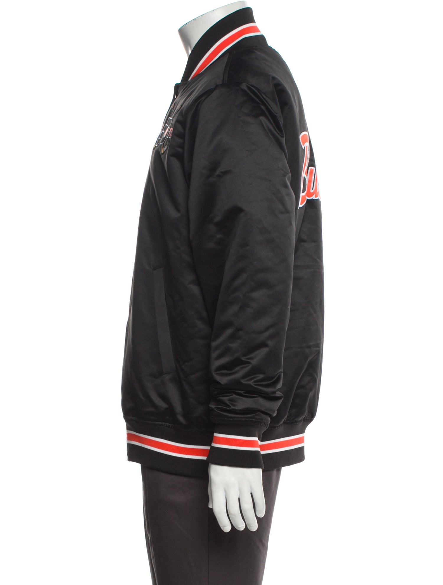 Mitchell & Ness Striped Varsity Jacket
