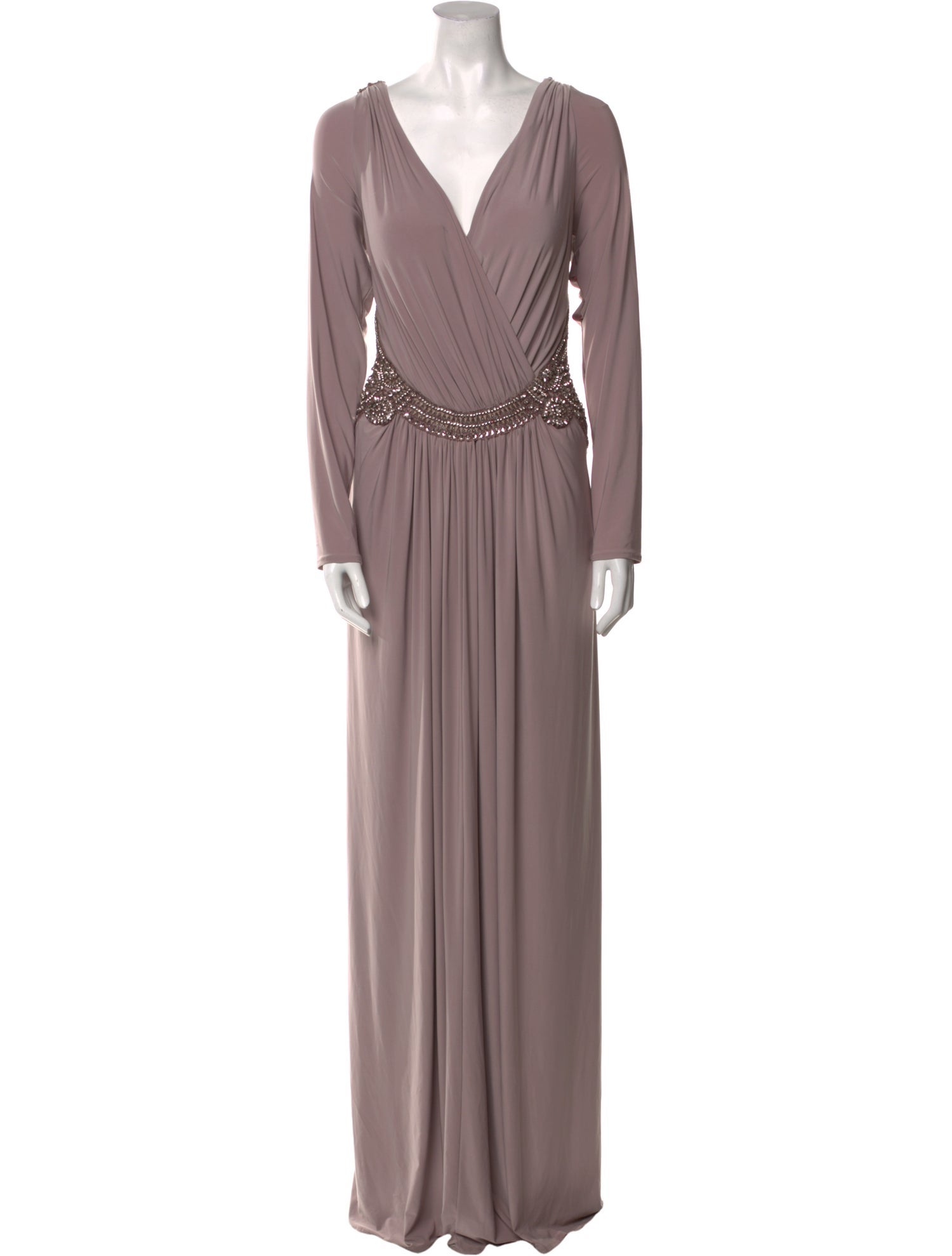 Mignon V-Neck Long Dress