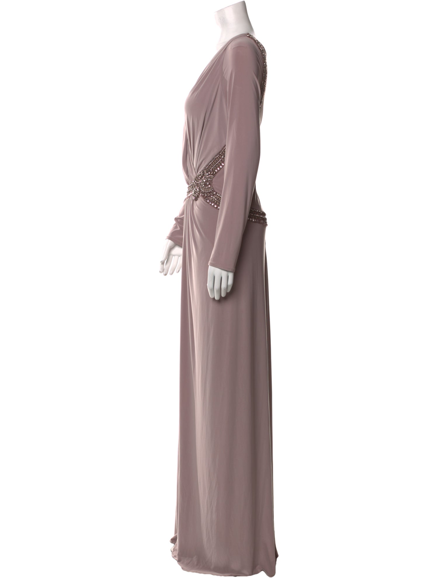 Mignon V-Neck Long Dress