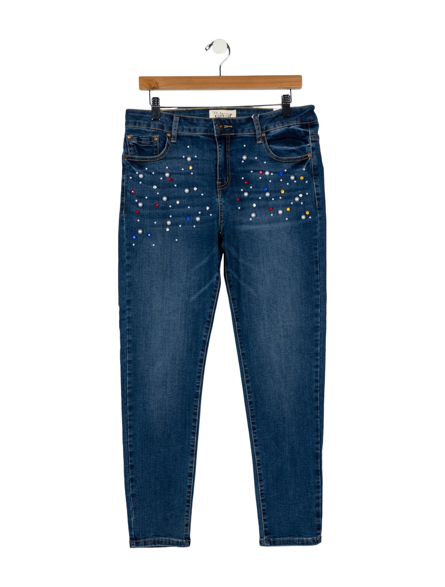 Mignon Mid-Rise Straight Leg Jeans w/ Tags