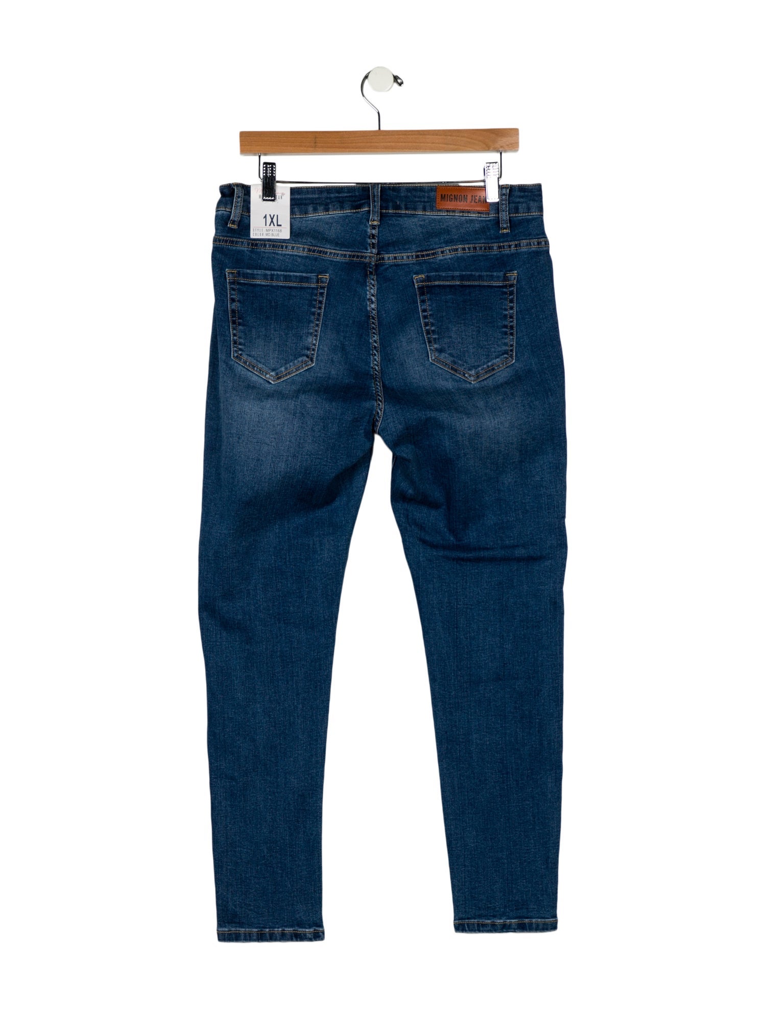 Mignon Mid-Rise Straight Leg Jeans w/ Tags