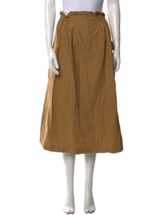 Mignon Ruffle Embellishment Midi Length Skirt