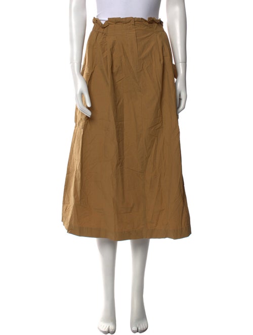 Mignon Ruffle Embellishment Midi Length Skirt