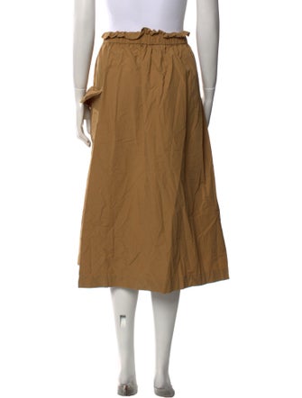 Mignon Ruffle Embellishment Midi Length Skirt