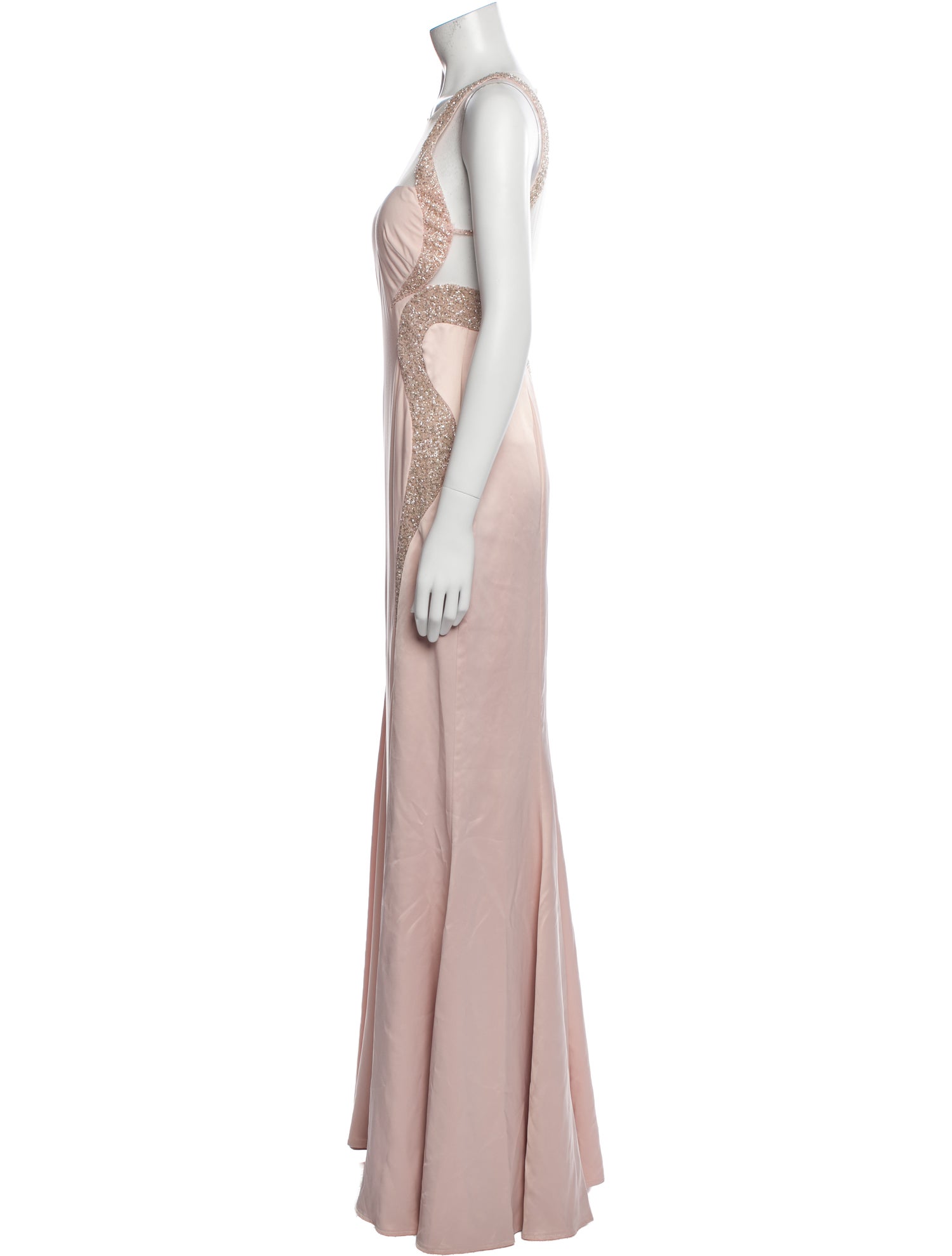 Mignon V-Neck Long Dress