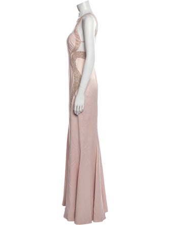 Mignon V-Neck Long Dress